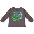 thumbnail image 3 of Inktastic Lets Swim- cute sea turtle Boys or Girls Long Sleeve Toddler T-Shirt, 3 of 5