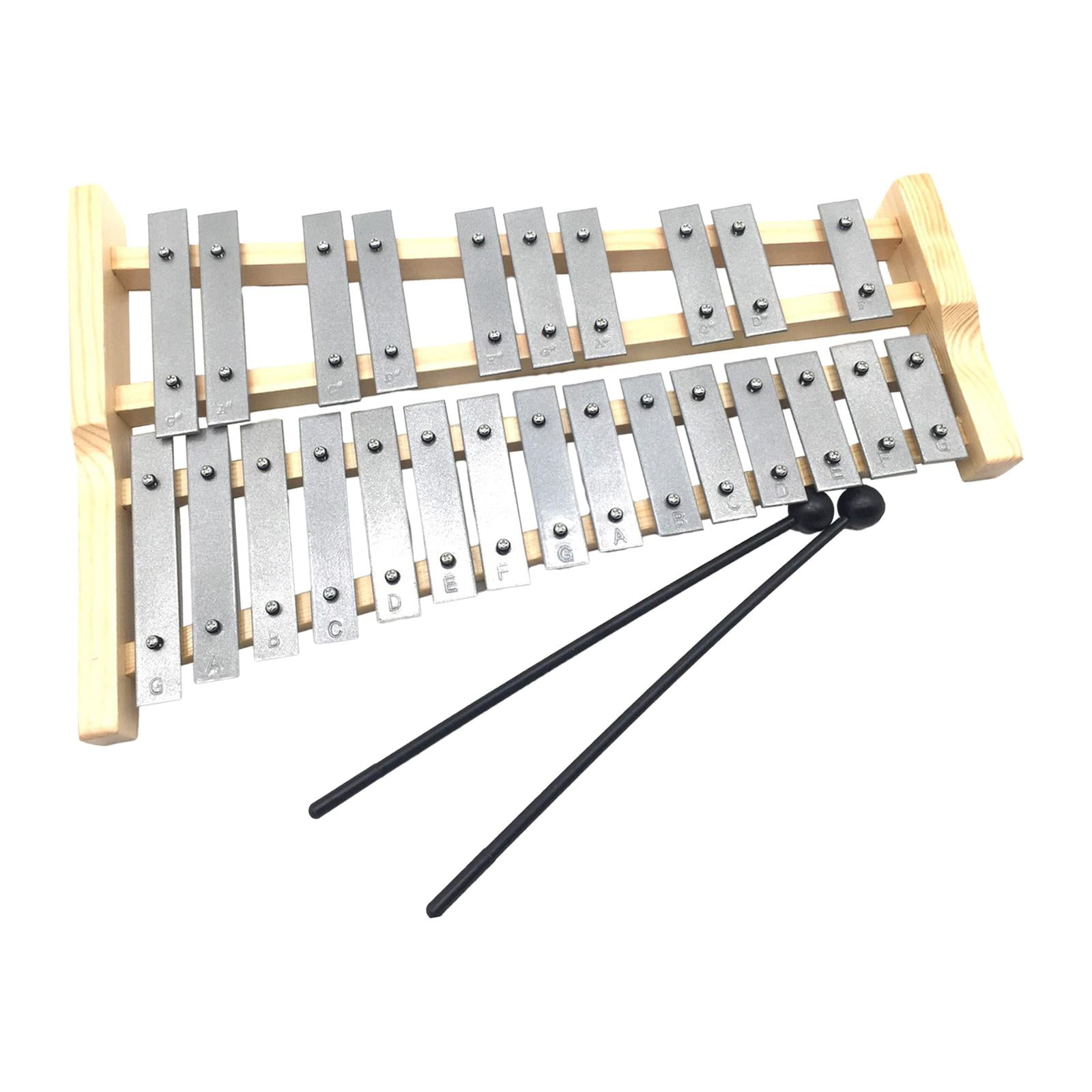 yotijay 25 Key Glockenspiel Xylophone Gifts Portable for Kids Adults Musical Educational