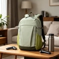 thumbnail image 6 of Hyknon Travel Backpack for Women Men, Large Capacity Lightweight Hiking Backpack, Minimalist Daily Leisure Sports Bag, Color Blocking Casual Bag, Daily Daypack for Camping Outdoor Activities, Green, 6 of 7