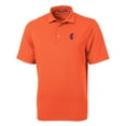 thumbnail image 2 of Men's Cutter & Buck  Orange Florida Gators Swinging Gator Virtue Eco Pique Stripe Recycled Polo, 2 of 3