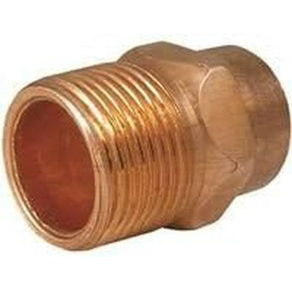 B&K Products 4062220 Mueller Streamline 0.5 in. Sweat T x 0.5 in. Male Copper Male Adapter