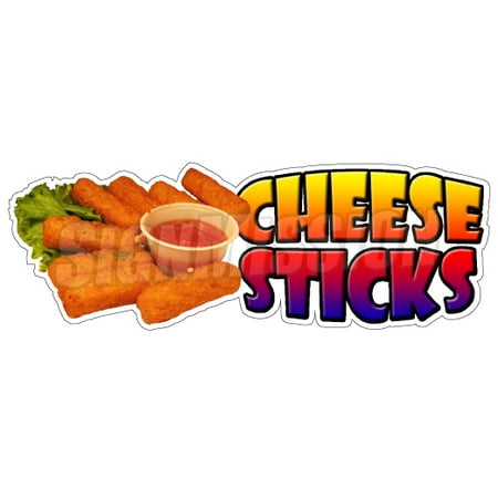 CHEESE STICKS Concession Decal sign fried mozzarella cart trailer stand (The Best Mozzarella Sticks)