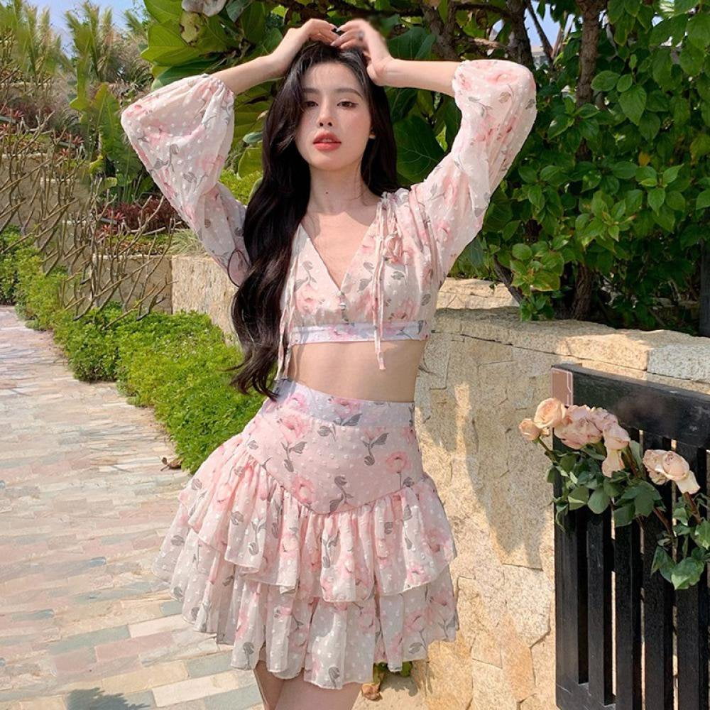 chiffon crop top