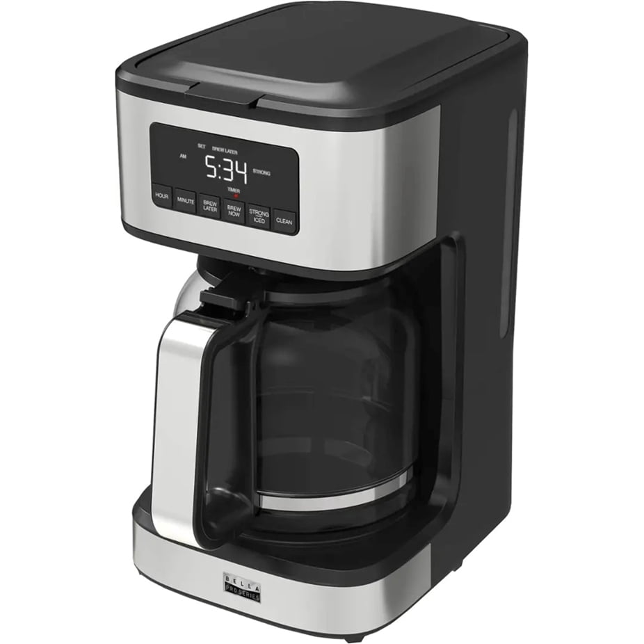 bella PRO - 12-Cup Programmable Coffee Maker - 90194 - Stainless Steel