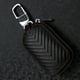 thumbnail image 2 of Funda para llavero de coche, bolso con llavero, mando a distancia de cuero, estuche con cremallera, 2 of 5