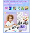 thumbnail image 5 of Kids Camera Instant Print Toys for Girls Age 5-12, 1080P Instant Camera for Kids with Dual Camera Print Selfie Photos, Christmas Birthday Gifts for Girls -32GB Purple, 5 of 8