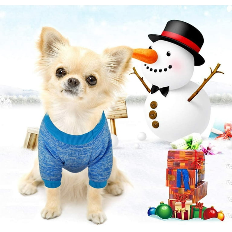 Idepet Pet Dog Classic Knitwear Sweater Fleece Coat for Small