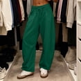 thumbnail image 6 of Gym Sweatpants Women Zaewscy Women's Solid Color Elastic High Waist Wide Leg Sports Curved Knife Sweatpants With Casual Loose Jogging Pants With Pockets Sports Pants, 6 of 9