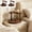 2Pcs Multi-Tiered Round Wooden Under $5 a1, variant on Fufafayo Multi Tiered Wooden Round Storage Rack For Cosmetics Perfumes Bathroom Space-Saving Organizer For Desk Vanity Or Bathroom