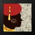 thumbnail image 2 of Phillip, Jamie 15x15 Black Modern Framed Museum Art Print Titled - African Man 2, 2 of 5