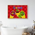 thumbnail image 2 of IDEA4WALL Framed Canvas Art Wall Decor Mario Video Arcade Playstation Console and Game On Pop Culture Media Illustrations Pop Art Modern Colorful for Dorm Home Office - 24"x36", 2 of 4