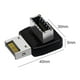 thumbnail image 2 of Encabezado interno tipo C frontal A USB 3. 1 adaptador convertidor de 90 grados tipo E, 2 of 6