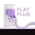 thumbnail image 3 of Protector contra Sobretensiones Cordinate Morado con Cable Trenzado de 3 Pies y Enchufe Plano, 3 of 6