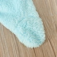 thumbnail image 4 of Kovlvoll 2pc Newborn Baby Clothes Fuzzy Fleece Rompers Zipper Hooded Long Sleeve Solid Color Keep Warm Infant Jumpsuit, 4 of 7