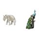 thumbnail image 1 of Figura de elefante,Escultura rústica de elefante tallada a mano en madera,Figura de escritorio,Estatua de pavo real en estante,escritorio,decoración del hogar,Figuras decorativas creativas, 1 of 8