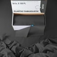 thumbnail image 5 of Exquisite 54 Inch. x 100 Ft. Plastic Tablecloth Roll With Built In Slide Cutter - Black, 5 of 12