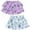 Purple / blue, variant on Bluey Bingo Coco Floral Infant Baby Girls 2 Pack Skorts Infant to Big Kid