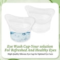 2pcs Eye Wash Cup Eye Wash Cleaner Kit Silicone Eyes Cleaning Cup for ...