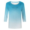 thumbnail image 4 of Sleeveless Tops For Women Blue Pink Lace Blouses for Women Oversized Button Down Shirts for Women, 4 of 5