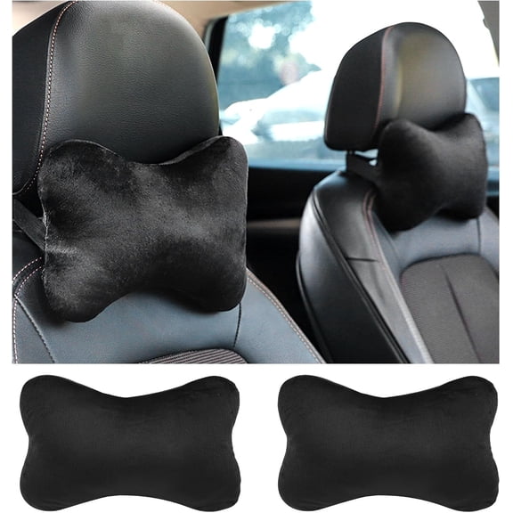 2PCS Car Headrest Pillow, Soft & Comfortable Car Neck Pillow for Driving Fatigue Relief, All-Season Head Rest Pillows for Cars, SUV