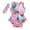 Pink, variant on Herrnalise Toddler Children's Sleeveless Romper Flower Print Headband Two-piece Children's Clothing clearance under 10 !