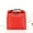 ♥Red_Base#1599, variant on Insulated Lunch Bag | Small Foldable Cooler Tote | Thermal Nylon Picnic Food Carrier | Portable Mini Cool Box | Zipper Closure | 21x7.5x25cm | 1 Pack