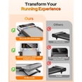 thumbnail image 5 of Walking Pad with 15% 12-Level Auto Incline & Handle Bar, Trisomy 3.5HP Foldable Under Desk Treadmill, 450 LBS Capacity Treadmills for Home Hiking with UI Screen, Bluetooth Speaker, Remote, RGB Light, 5 of 9