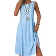 thumbnail image 2 of Shihyeh Summer Dresses for Women Casual Loose Sleeveless Sundress Boho Floral Beach Vacation Tank Dress, 2 of 6