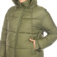 thumbnail image 5 of White Mark Women's Long Sleeve Zip Hooded Puffer Jacket with Pockets, 5 of 5