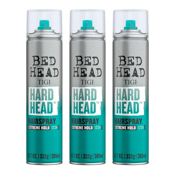 TIGI Bed Head Hard Hold Hairspray for Extra Strong Hold, 3 Pack