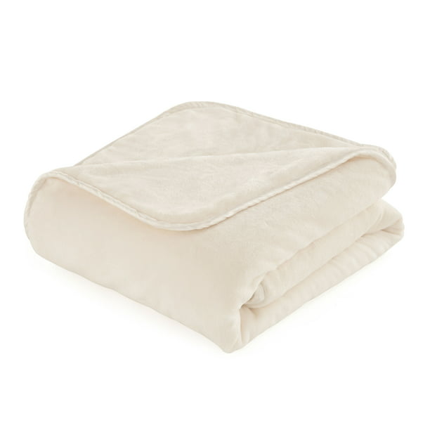 The Vellux Heavy Weight 12 Pound Weighted Ivory Blanket - Walmart.com ...