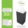 thumbnail image 5 of Clean Cubes 30-Gallon Pop-Up Trash Bins, 3-Pack, Black – Disposable, Collapsible, with Fitted Trash Bags, 5 of 7