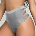 thumbnail image 5 of Bigersell Lace Underwear for Women Clearance Womens Underwear Bikini Period Panty Style P-1428 Spandex Shaping Panties Ladies Thongs Briefs High Waist Women's Panties Gray S, 5 of 6