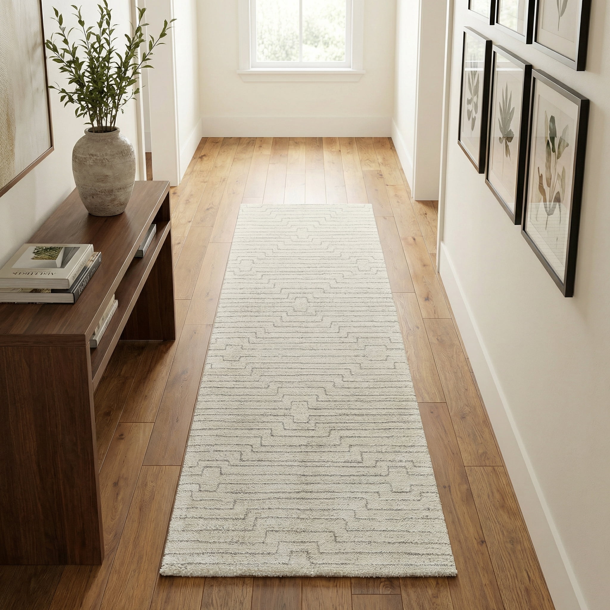 Rug Branch Casa Abstract Indoor Area Rug, Beige Cream, Modern - Living Room, Bedroom, Dining Room, and Kitchen