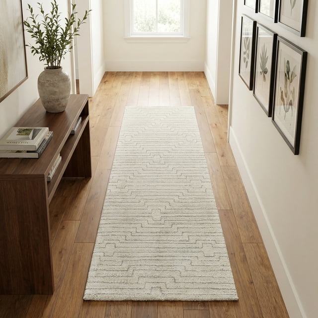 Rug Branch Casa Abstract Indoor Area Rug, Beige Cream, Modern - Living Room, Bedroom, Dining Room, and Kitchen