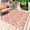 Coral Red, variant on Red Orange Baroque Outdoor Rug 3x5 Ft - Reversible Patio Rug Outdoor Camping Rugs, Abstract Art Floral Pattern Washable Indoor Outdoor Area Rugs, Non-Slip Outdoor Carpet Runner for Deck/Porch
