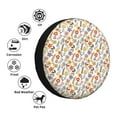 thumbnail image 4 of Pofeuu Retro Floral Print Spare Tire Wheel Cover for Car Truck SUV Camper Universal Fit Spare Tire Cover RV Spare Tire Covers-17 inch, 4 of 6