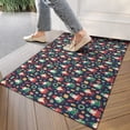 thumbnail image 4 of Dark Blue Christmas Santa and Gnome Pattern Door Rugs,Washable Non Slip Door Mats Indoor,Decorative Door Mats,Entry Mat Indoor for Entrance,Bedroom,Kitchen,Bathroom,17"x30", 4 of 6