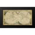 thumbnail image 2 of Jeffreys, T. 18x11 Black Modern Framed Museum Art Print Titled - World Discoveries Map, 2 of 5