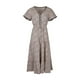 thumbnail image 5 of Gibobby Vestido Casual para Mujer Vestido largo de playa con cuello en V informal con estampado de leopardo para mujer, manga corta, línea A(Beige,M), 5 of 5