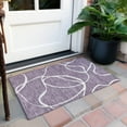 thumbnail image 6 of Addison Rugs Chantille Indoor/Outdoor Transitional Geometric, Abstract Purple Washable Rectangle Rug, 1'8" x 2'6", 6 of 6