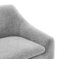 thumbnail image 6 of CHITA Modern Curved Accent Chair, Upholstered Fabric Armchair, Gray, 6 of 11