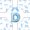 White Blue D, variant on Erosebridal Monogrammed J Twin Quilt Set for Boys Girls, Blue Princess Ribbon Twin Coverlet Set, 2pcs