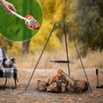 thumbnail image 5 of Campfire Tripod for Cooking, Portable & Collapsible Camping Cooking Tripod Grill with Round Grate for BBQ Picnic Outdoor Cookware Party, 5 of 6