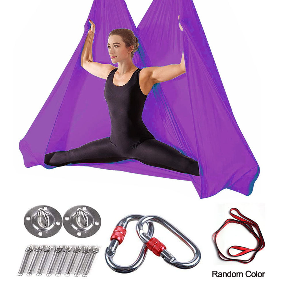 Premium Aerial Yoga Hammock Silky Soft Long Lasting Comfortable Two-Way Stretch 