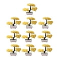thumbnail image 1 of 10 piezas de plantas artificiales, flores, bonsáis, decoración de mesa, multiusos, PP Amarillo 26x19cm, 1 of 9