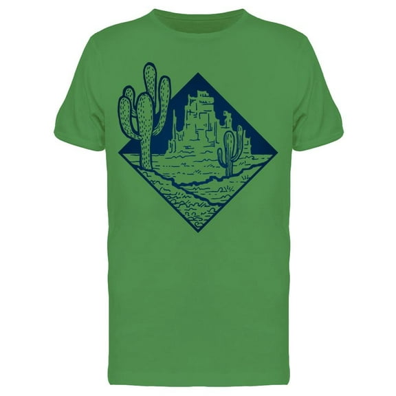 Sketch Of Cactus Tee Men's -Image by Shutterstock