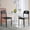 black, variant on 2PC Stackable Dining Chairs,Kitchen Chair with Metal Legs and Ergonomic Plastic Seat, Waterproof & Stain-Resistant, Suitable for Outside, Office