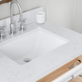 thumbnail image 3 of ARIEL Monroe 72 Inch Double Rectangle Sink Bathroom Vanity With Carrara White Quartz Countertop 1.5 Inch Edge In White, 3 of 8