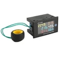 thumbnail image 2 of Power Monitor, Clear Data Viewing AC Meter High Accuracy Single Phase Easy To Install  For Working Frequency AC40-300V 0.00-110.0A,AC200-450V 0.00-110.0A, 2 of 8
